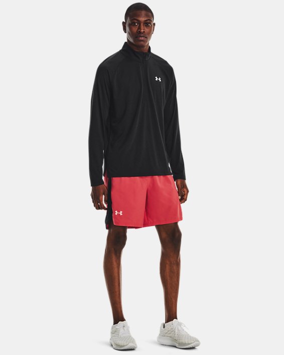 Herren UA Launch Run Shorts (18 cm), Red, pdpMainDesktop image number 2